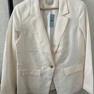 NWT Ivory LOFT blazer Size 10 Petite